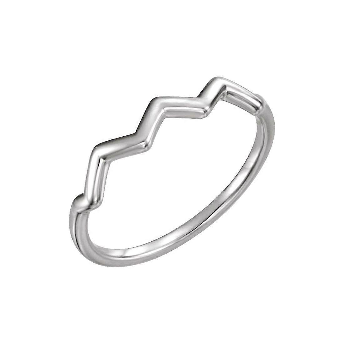 14k White Gold Stackable Ring Size 6.5-Stackable-Ring for Women - 1.9 Grams