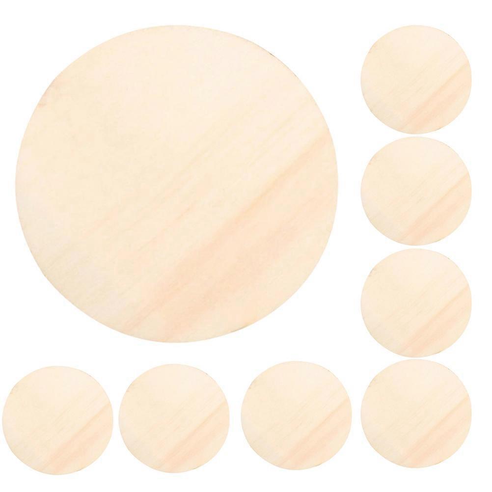 10Pcs DIY Graffiti Material Round Wood Slices For Ornaments And Crafting Projects Available