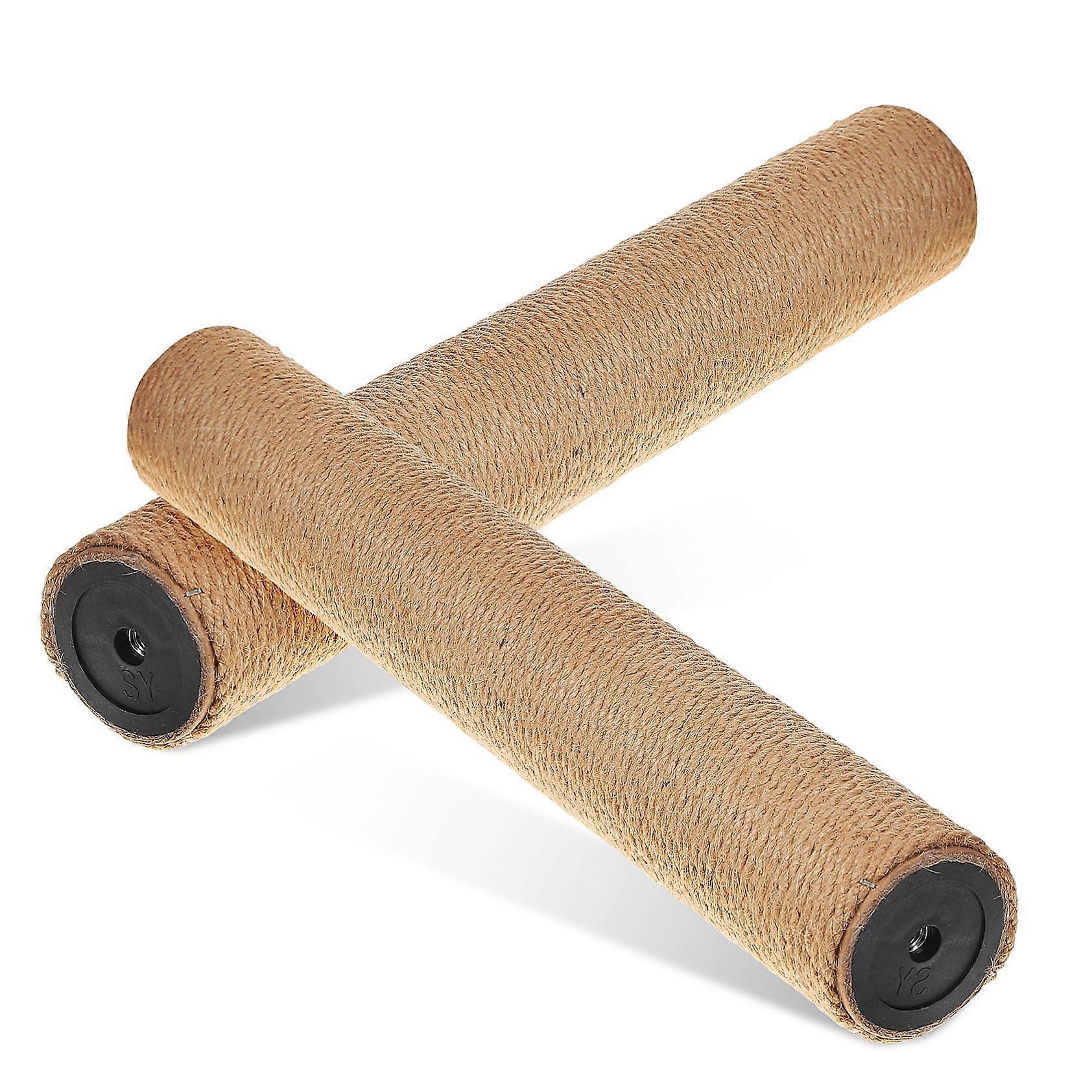 2 pieces of cat scratching posts made of jute, replacement parts for scratching faux furniture, durable and easy for healthy scratching behavior.