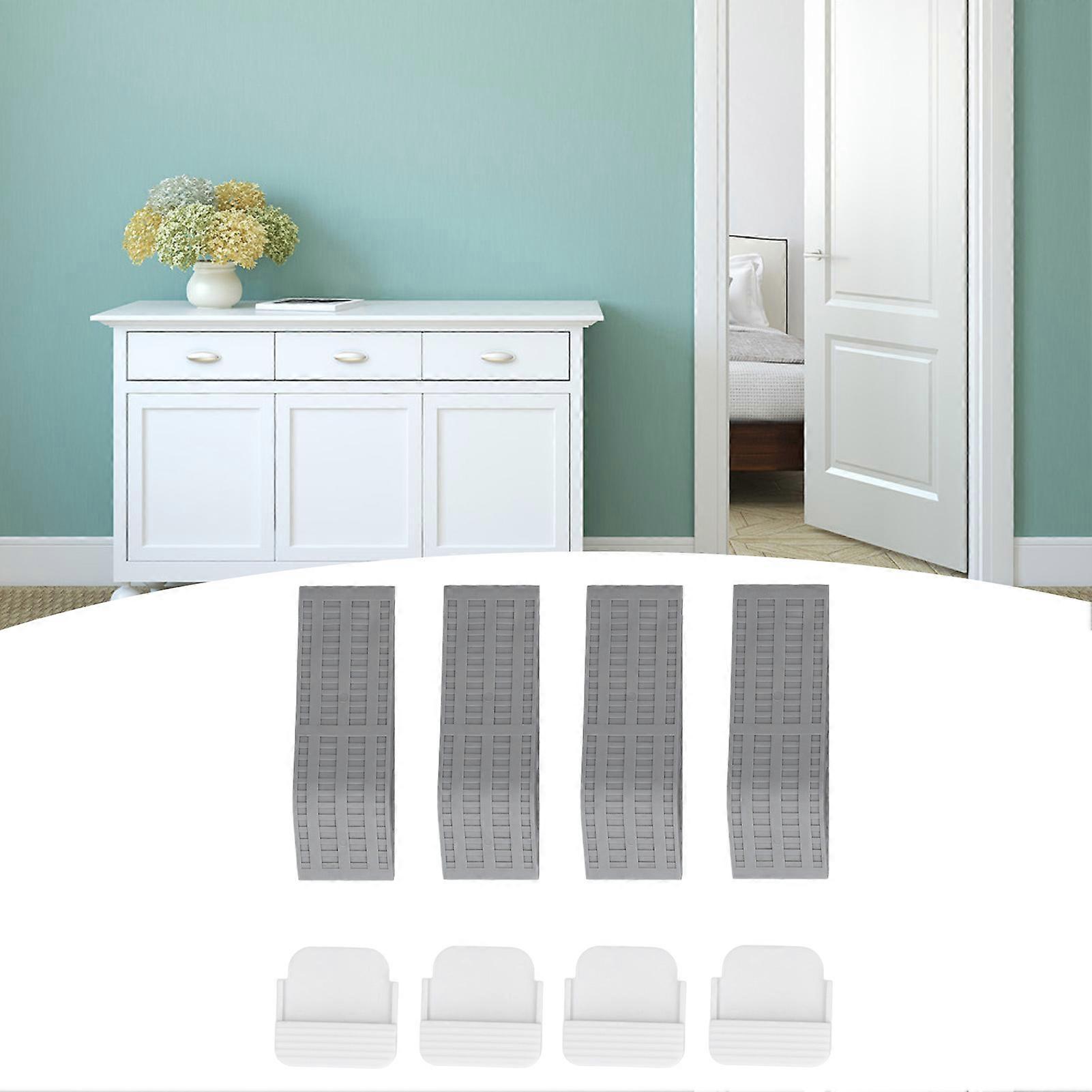 4-Pack Non-Slip Rubber Door Stoppers, Durable Noise Reduction