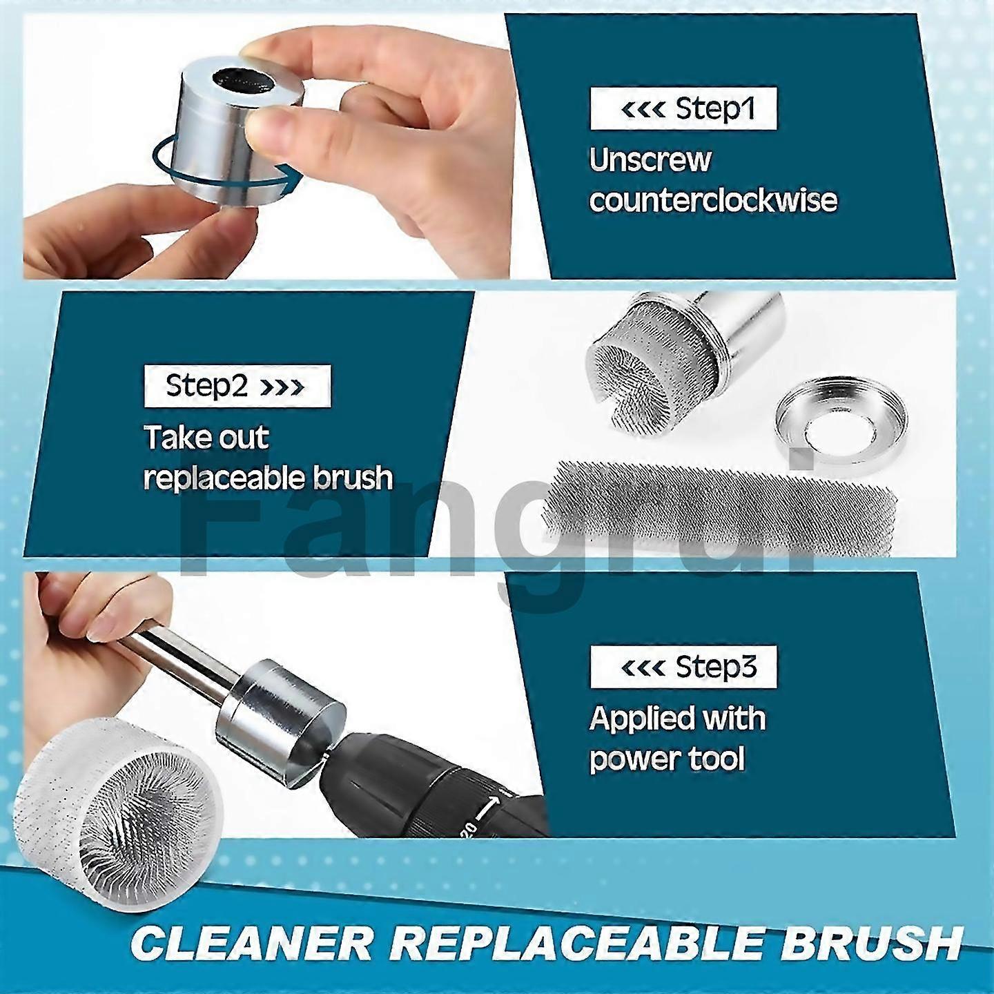 For 5pcs Copper Tube Cleaning Brush Pipe Cleaner