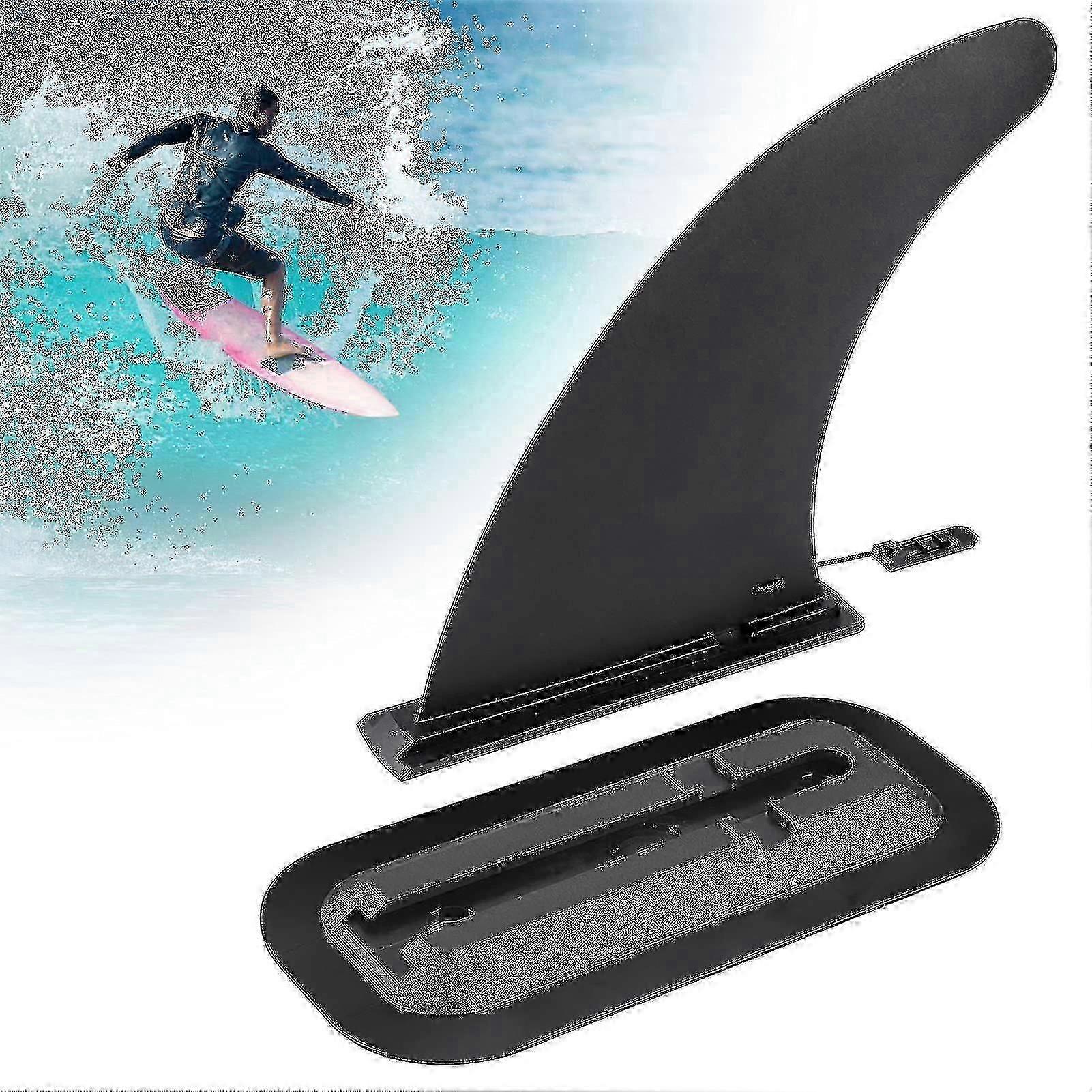 Universal Surfboard SUP Finne - 8 Zoll abnehmbare Finne mit abnehmbarer Mittelflossenbasis