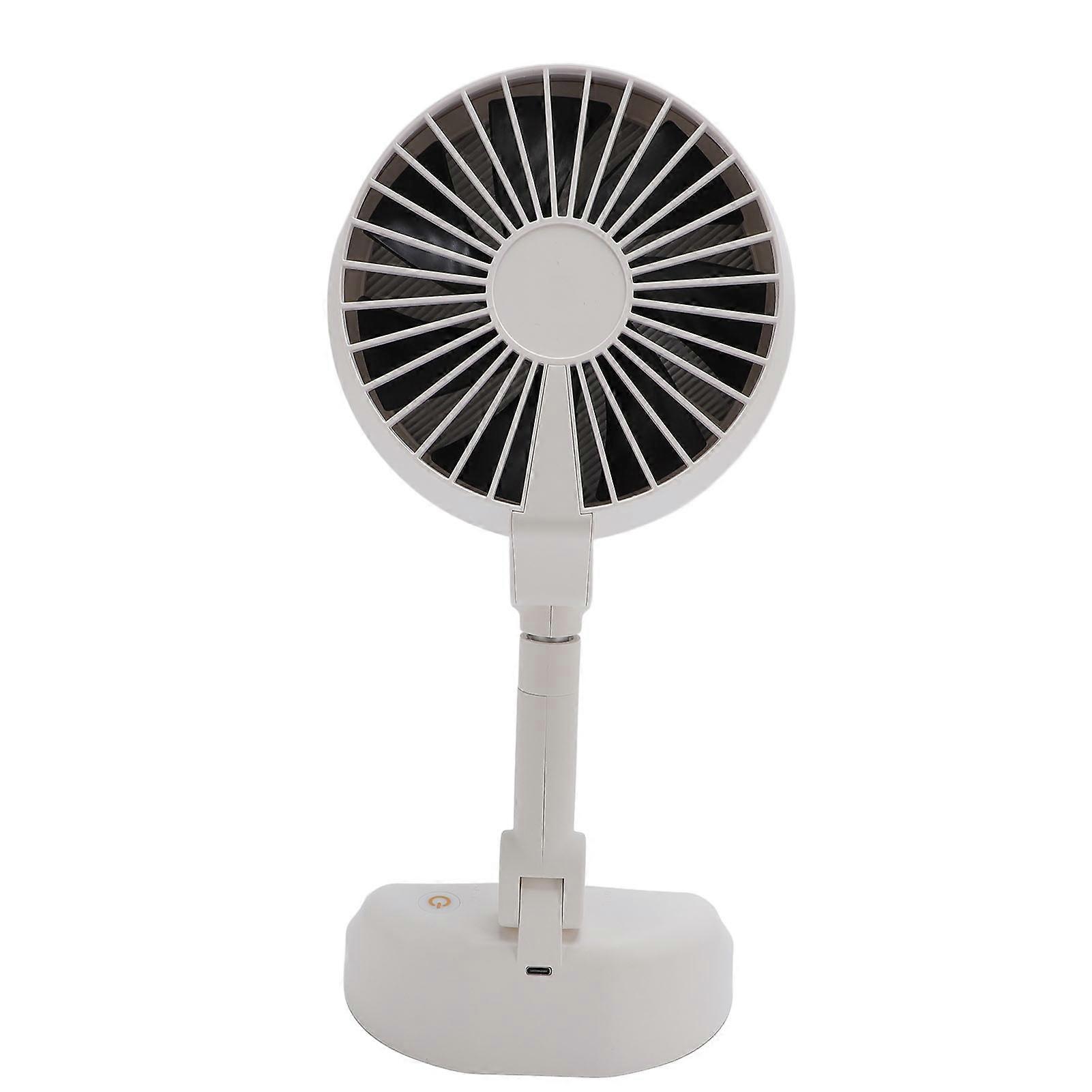 Foldable Portable Air Purifier Fan 3-Speed Adjustable White