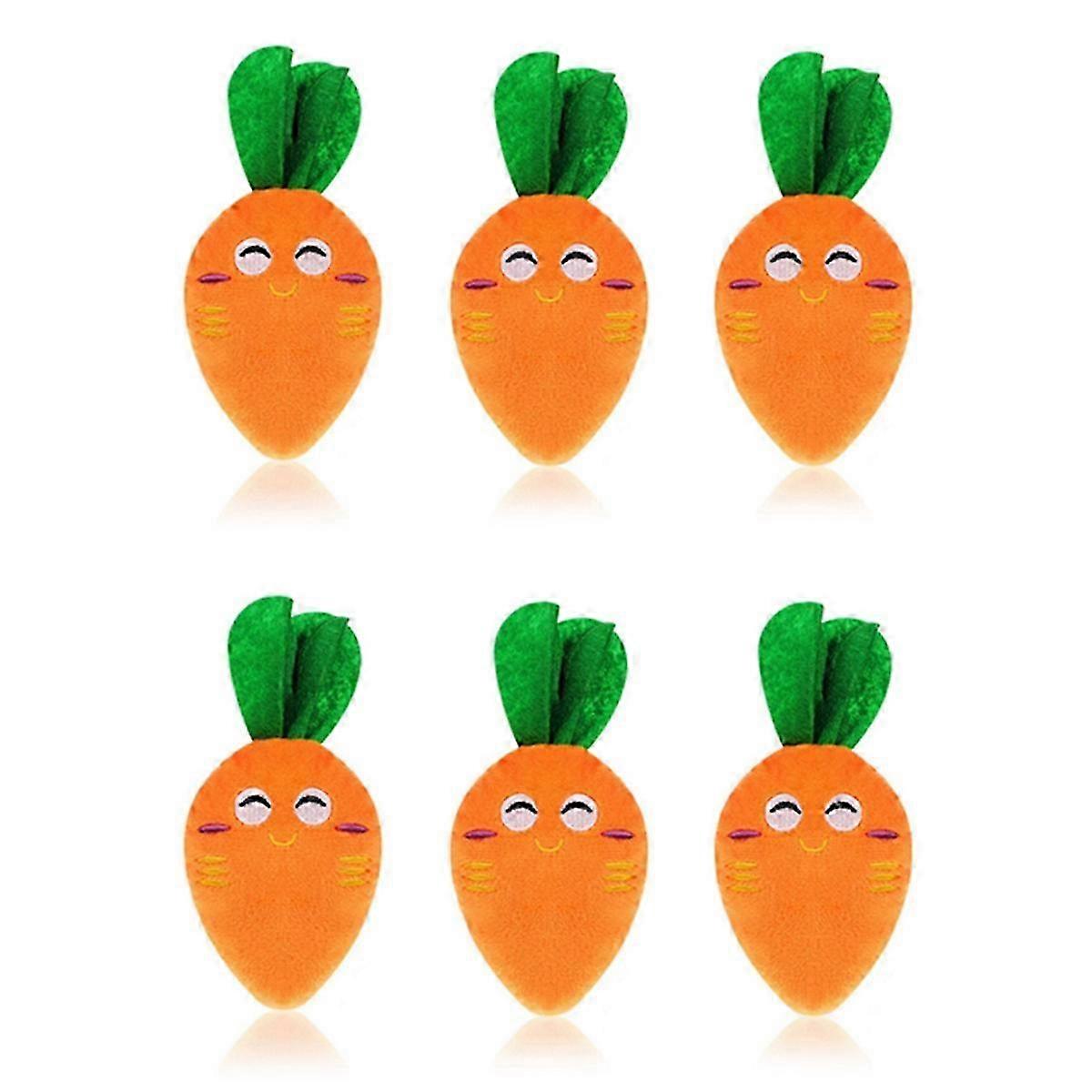 Dog Squeaky Carrot Dog Toys Plush Stuffed Soft Puppy Chew Toys