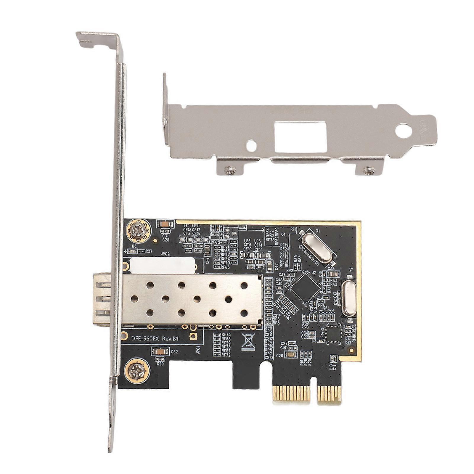 PCI-E Ethernet Network Card Fiber SFP Adapter 1000MB Stable Transmission for Desktop