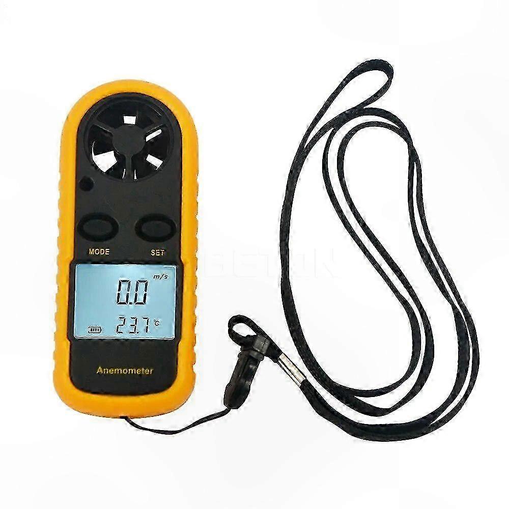 Handheld Wind Speed Meter with Thermometer - Portable Anemometer for Precise Measurement