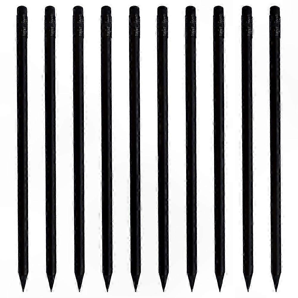 10-Pack Erasable Sketch Pencils with Erasers for School and Art