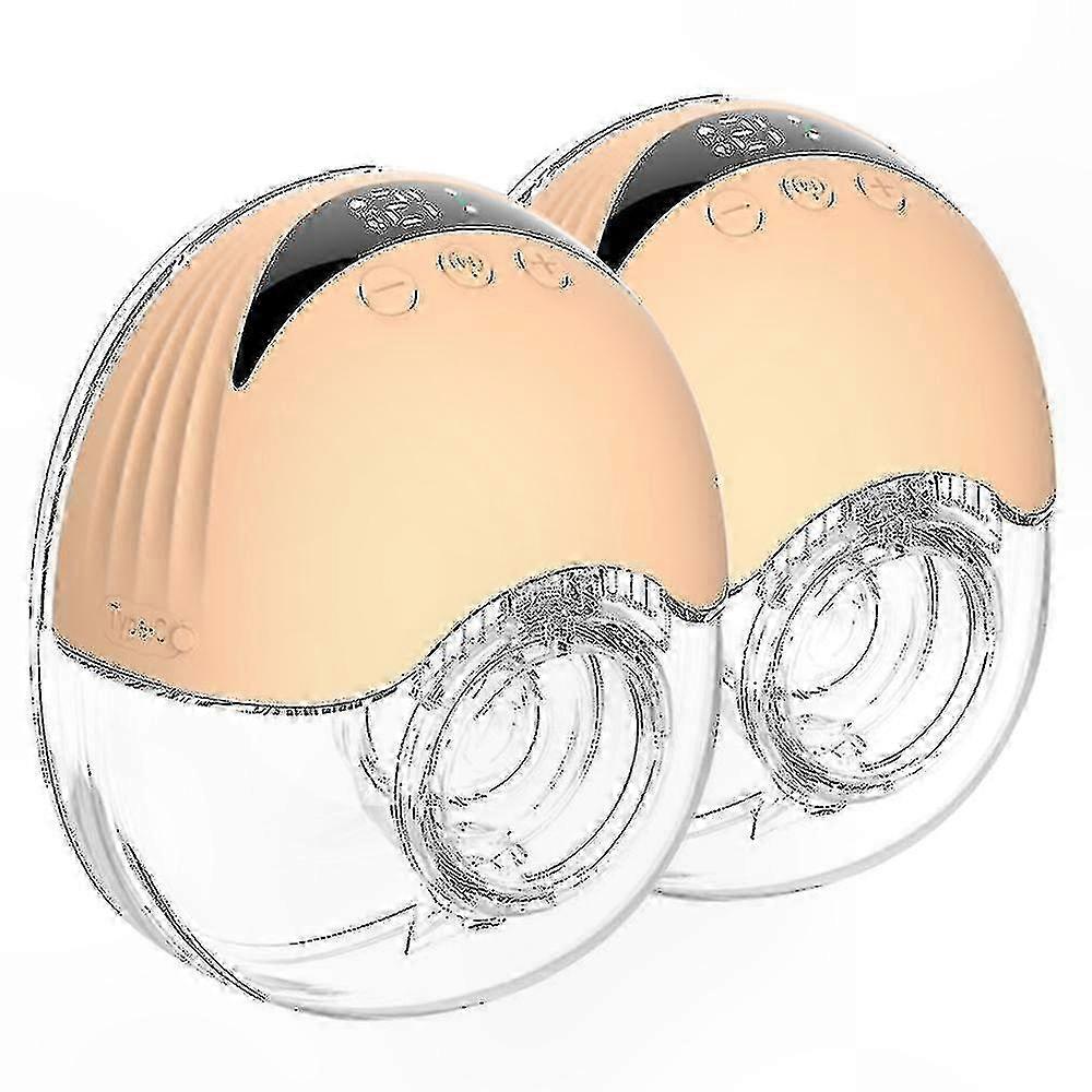Dual Wearable Breast Pump with LCD Display, 4 Modes 12 Intensity Settings, Compact Hands-Free Design for Comfort and Convenience