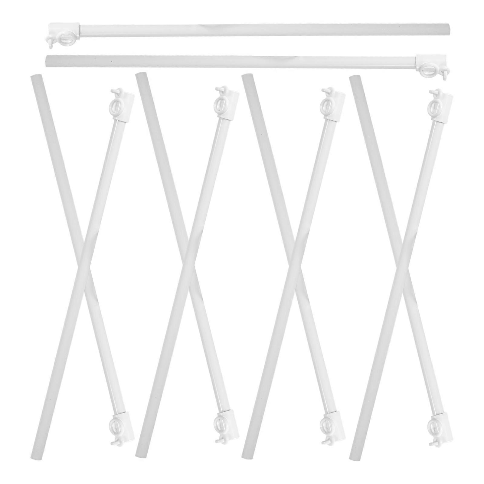 Durable ABS Lantern Sticks for Paper Lantern White Color Portable and Practical 10pcs