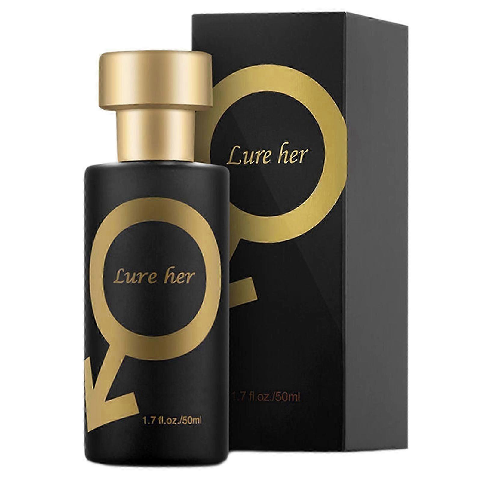 50ml Pheromone Cologne for Men Women Golden Lure Pheromone Perfumes,Long Lasting Pheromone Perfumes To Attract Him/Her