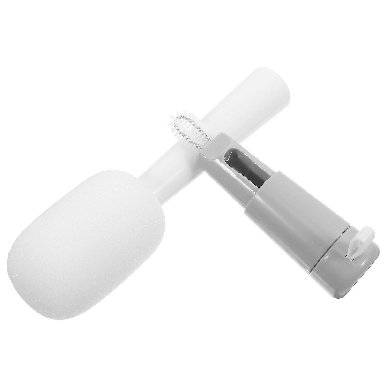 Cup Lid Cleaning Brush 3 in 1 Bottle Brush Multifunctional Silicone White Set