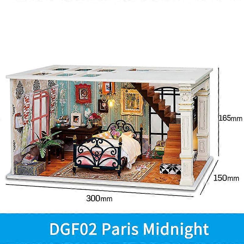 Toy Craft Kits Robotime Rolife fai da te Dollhouse Giocattoli fatti a mano in legno per regalo di compleanno Dgf02 As  photo