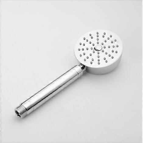 Bathroom shower head, round chrome