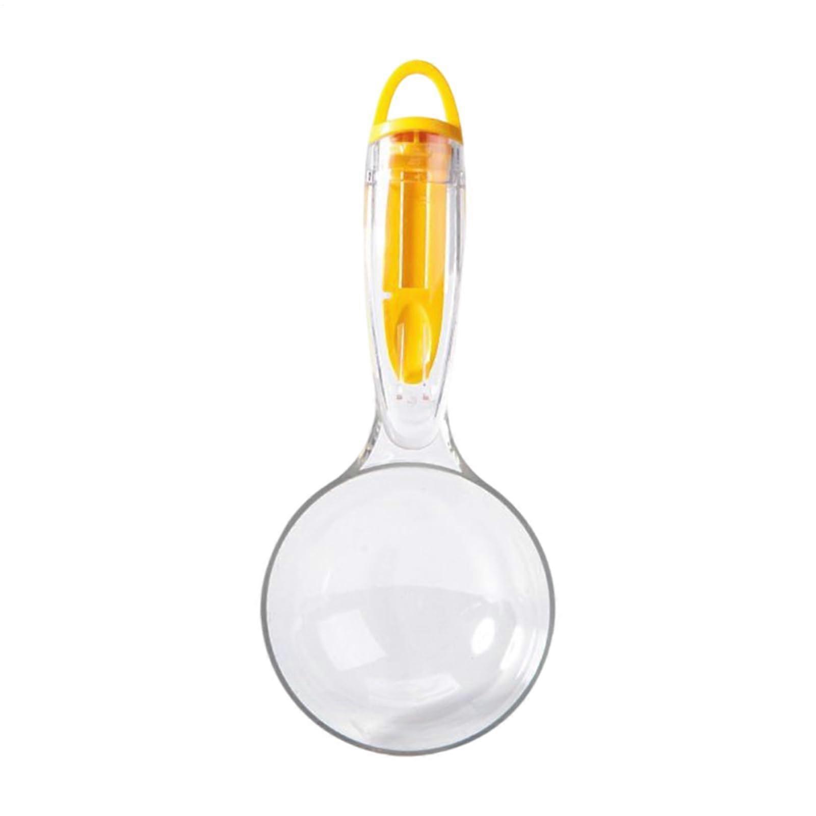 Dog Food Scoop 1 Cup Measuring Cup With Bag Clip, Kitten Strip Squeeze Spoon For Wet And Liquid Snacks