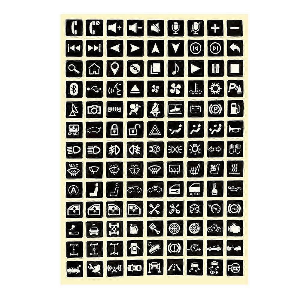 Multifunction Button Stickers Car Luminous Sticker Car Light Stickers Switch Relay Decoration Rocker Switch Label Circuit Panel Decals 2025