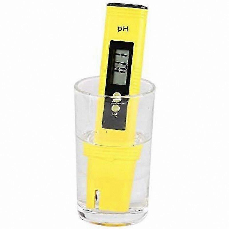 Portable Digital pH Tester Pen with LCD Display, Water Quality Monitor, 0.00-14.00 Measurement Range