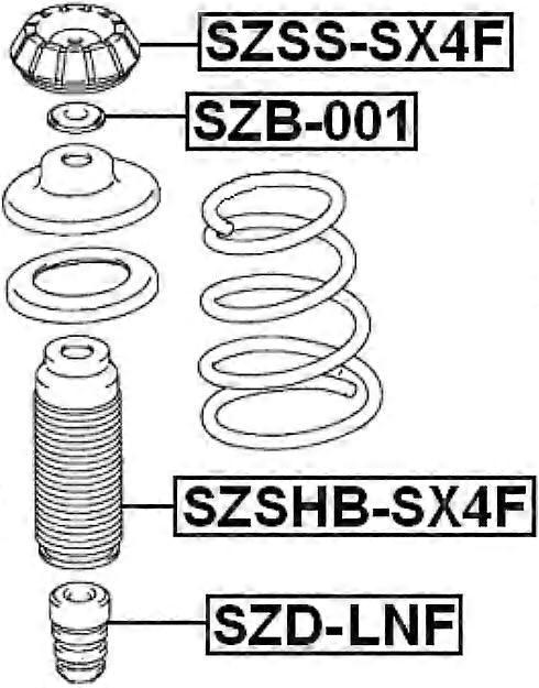Front Left/Right Shock Absorbers Mounting For Suzuki Swift 20052015 SX4 20062010 Direct Fit Steel Bracket