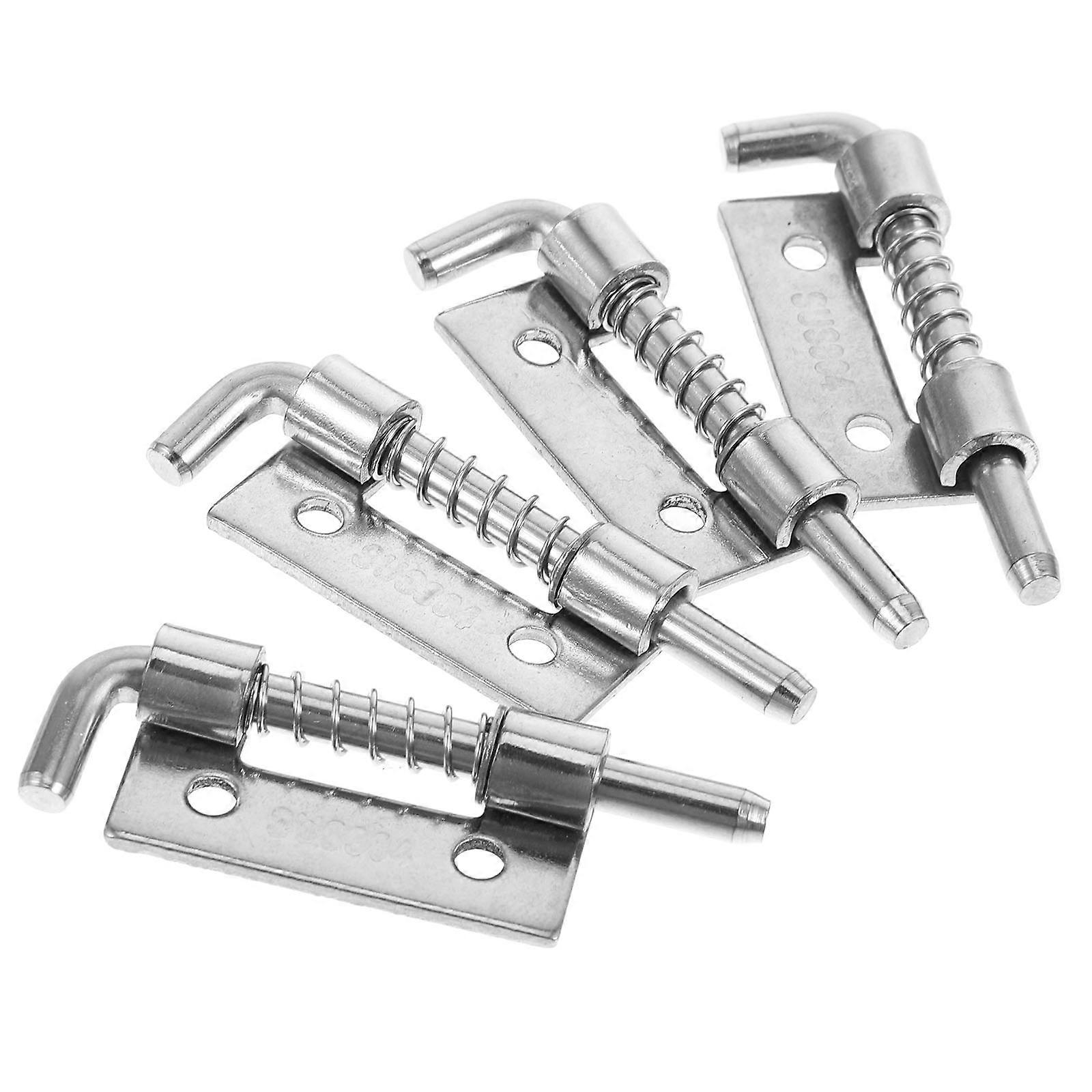 Spring Loaded Latch Pin Flat Pin Spring Bolt Latch for Distribution Box Easy Opening and Closing 4Set