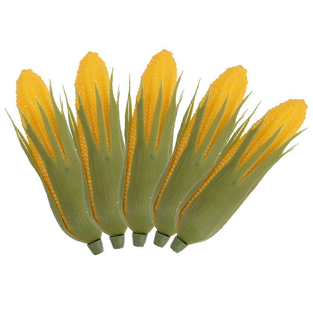Artificial Corn Model Lifelike Simulation Fake Corn Prop 5Pcs for Kitchen Display