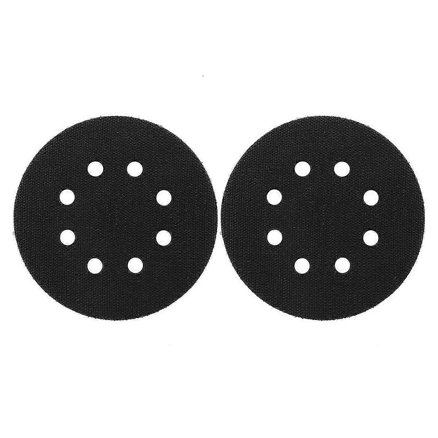 2PCS 5 Inch(125Mm) 8-Hole Soft Sponge Interface Pad for Sanding Pads and Hook and Loop Sanding Discs