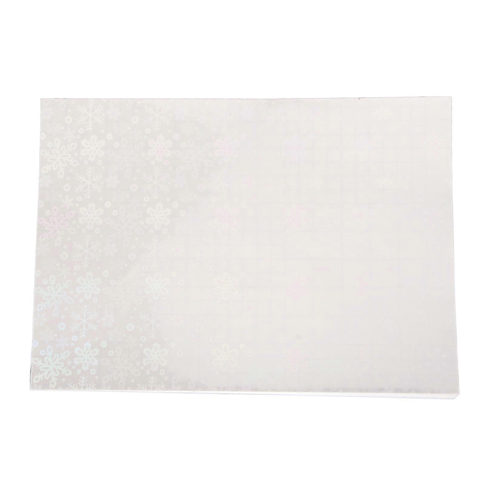50 Sheets A4 Holographic Cold Laminate Sheets Self-Adhesive Waterproof
