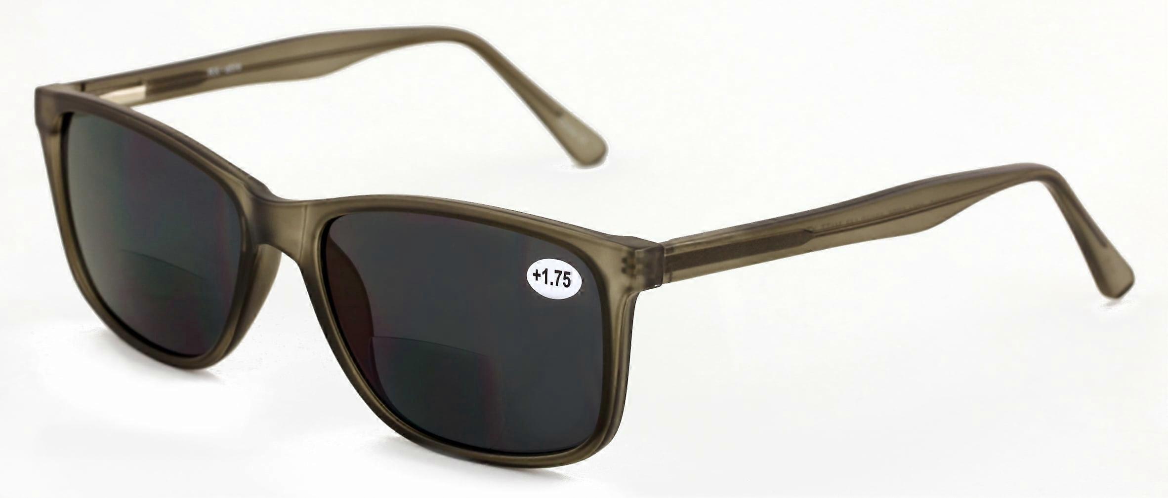 XL Wide Reading Sunglasses - Optical Frame Tinted Sun Reader UV Protection 150mm BIFOCAL +2.50