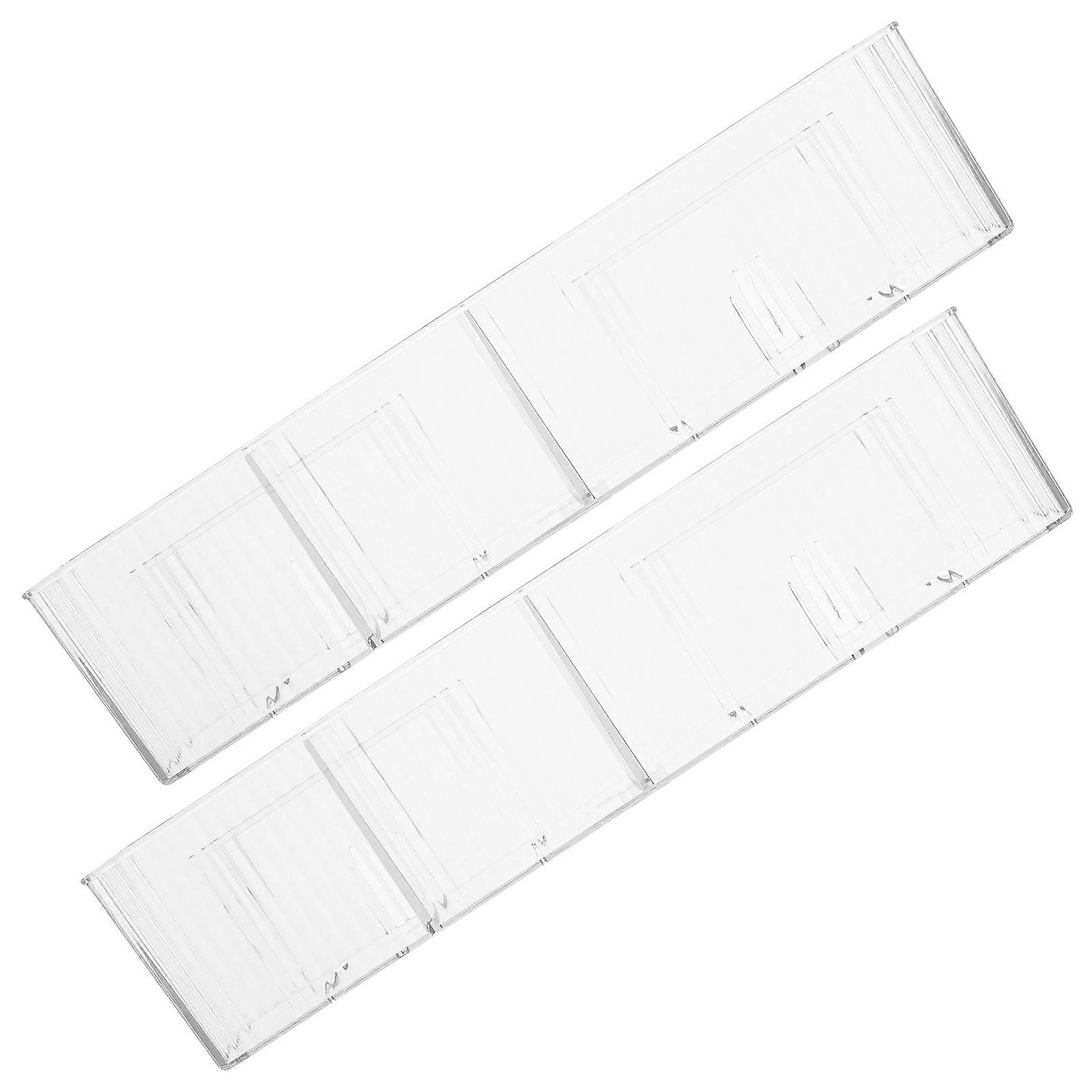 Bathroom Wall Mount Organizer Acrylic 3-Section Organizer for 4Pcs