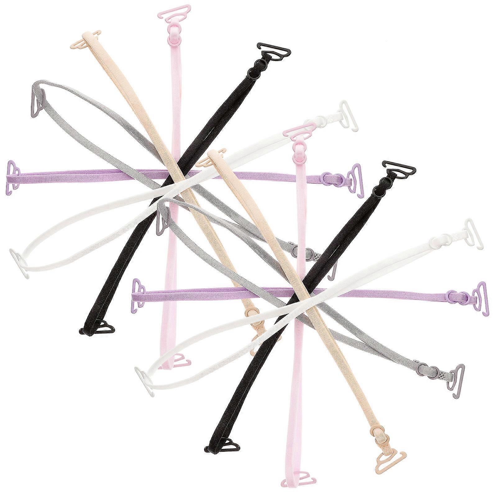Bra Strap Holders 12Pairs Adjustable Elastic Replacement Bra Shoulder Straps