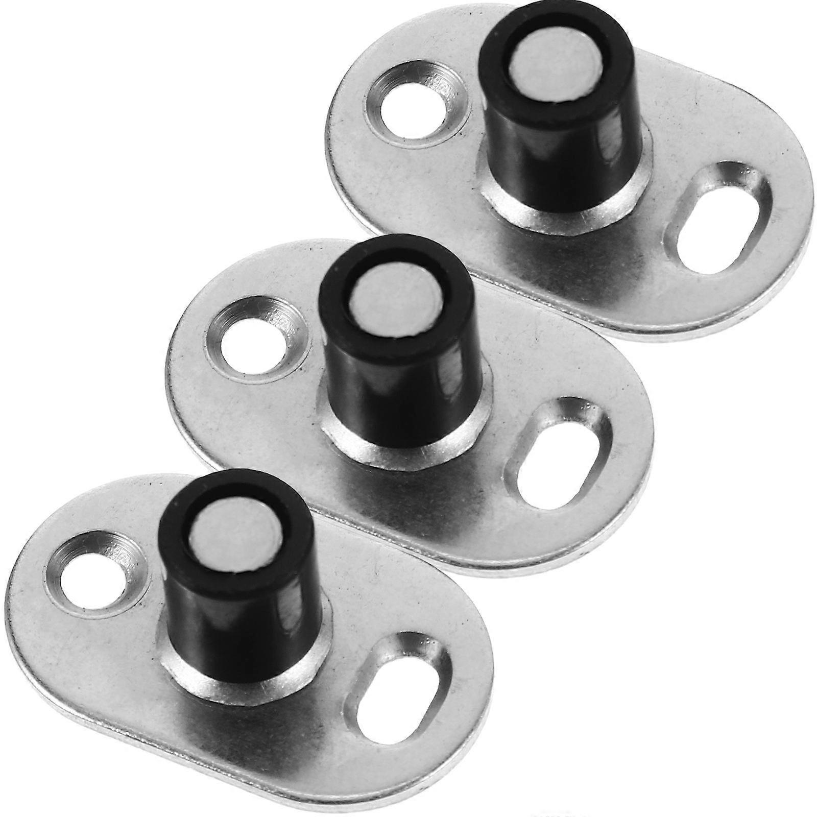 Floor Bottom Guide Stop 12 Pcs Home Improvement Solution For Sliding Barn Doors 4.2X2.5X1.7CM Silver