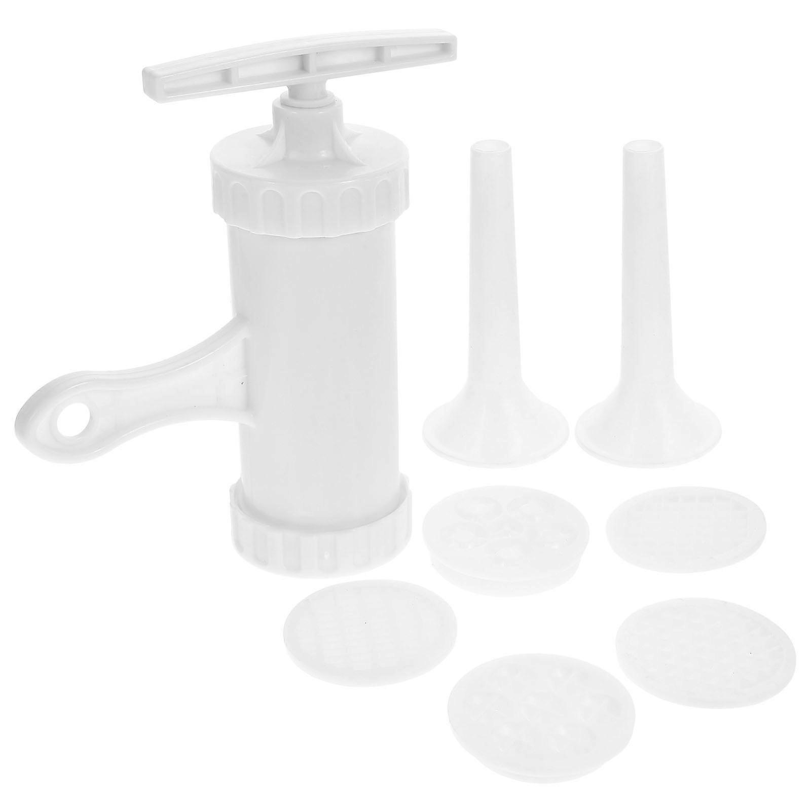 Manual Pasta Press For DIY Enthusiasts Home Use Rectangular Shape Plastic Material 8-Pcs Set