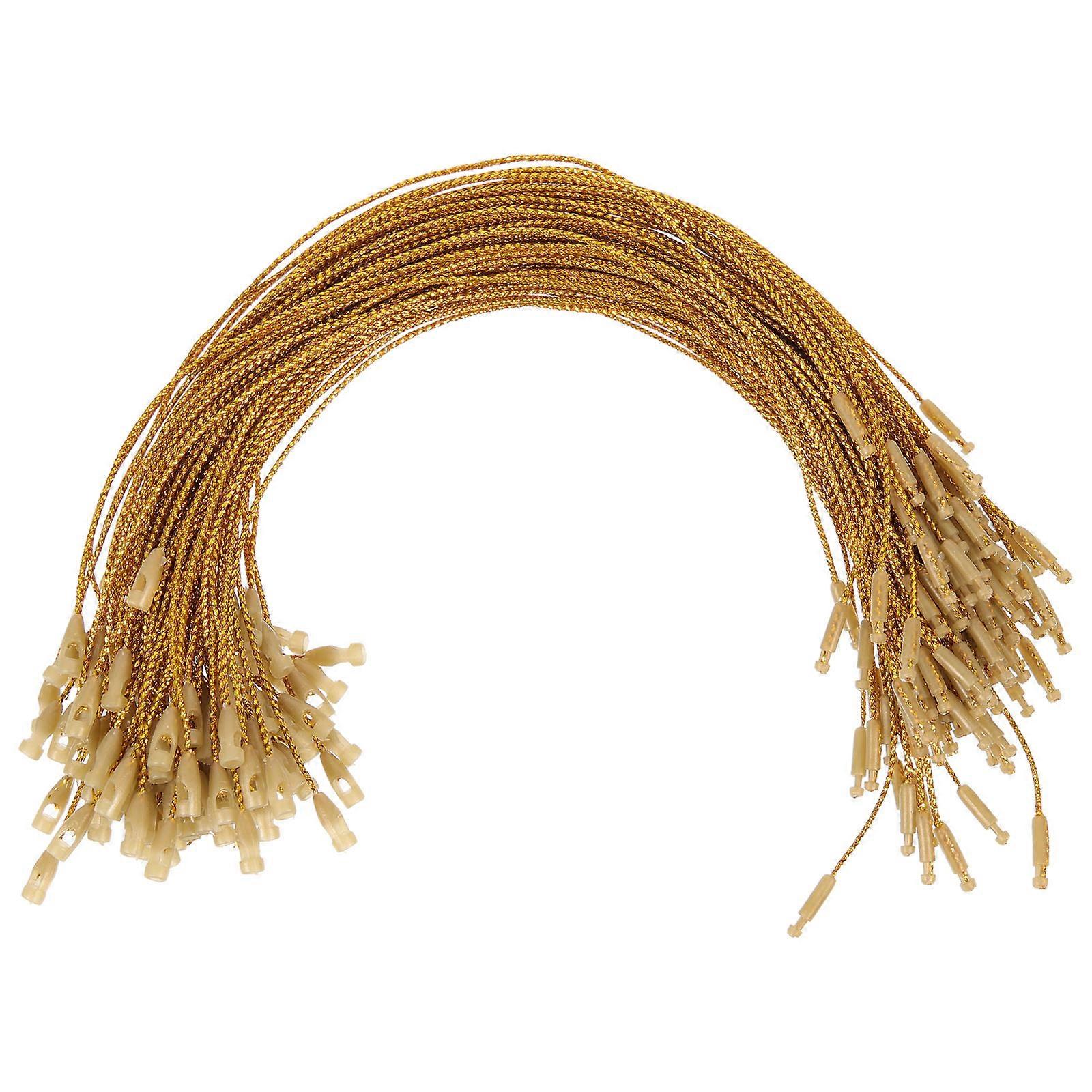 Christmas Hanging Ropes for Decoration 1000Pcs Golden Ornament Snap Locking Strings