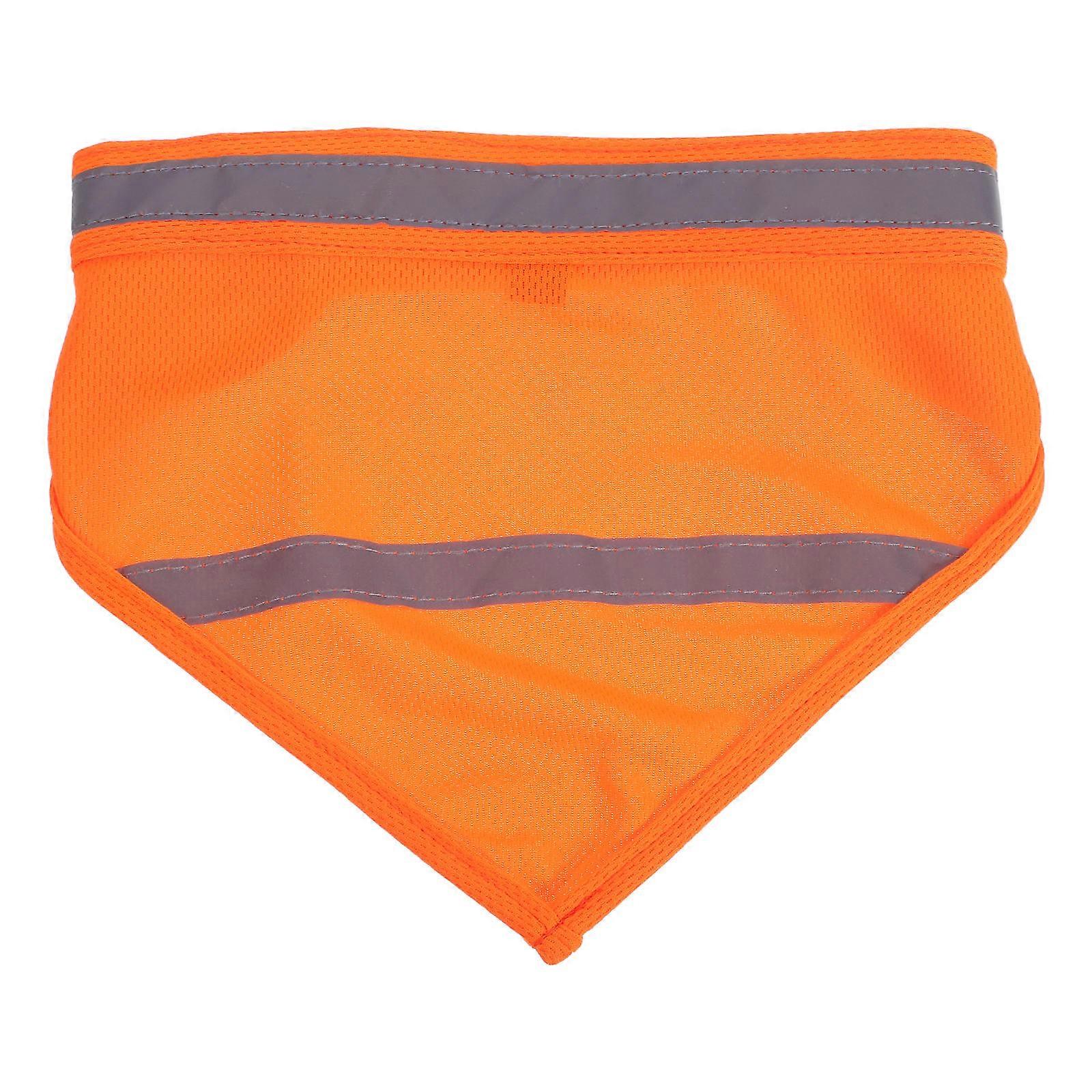 Puppy Reflective Scarf 4Pcs Triangular Design For Outdoor Activities With Comfortable Polyester Material Neck Circumference 33-47cm