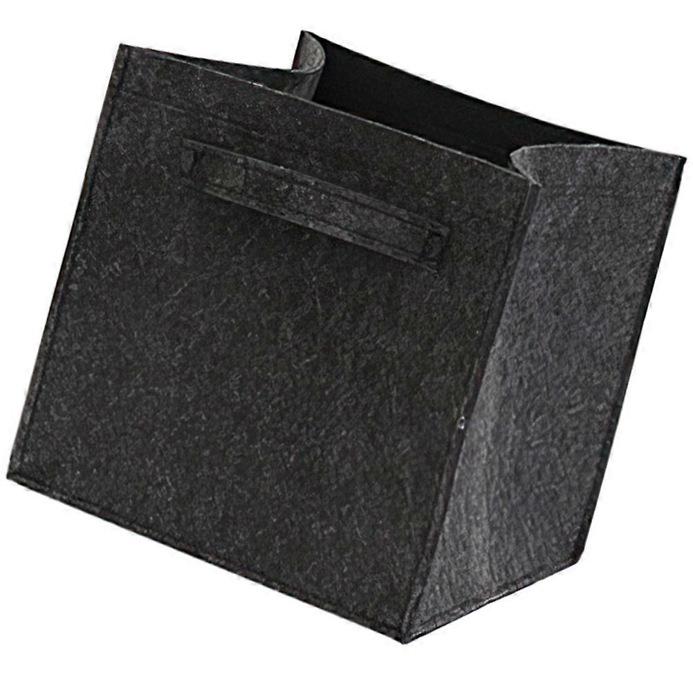 Laundry Basket Large 2Pcs Dark Grey Felt Clothing Storage Solution Perfect For Home And Dorm Use Space-Saving Design