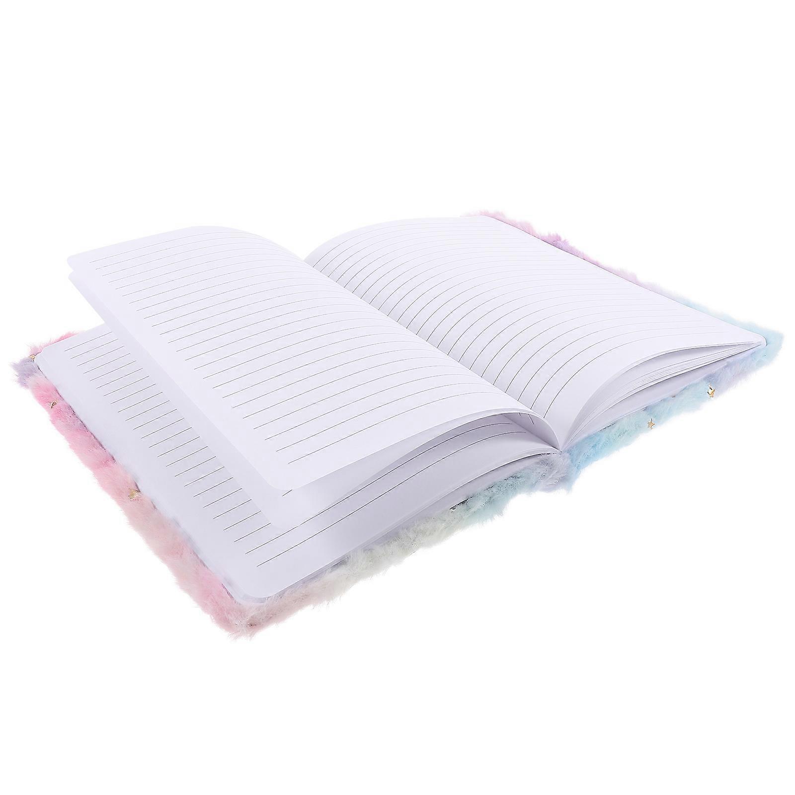 Kawaii Notebooks Plush Shell Notebook Monthly Plan Unisex Bedroom 21x15.6cm 1Pack