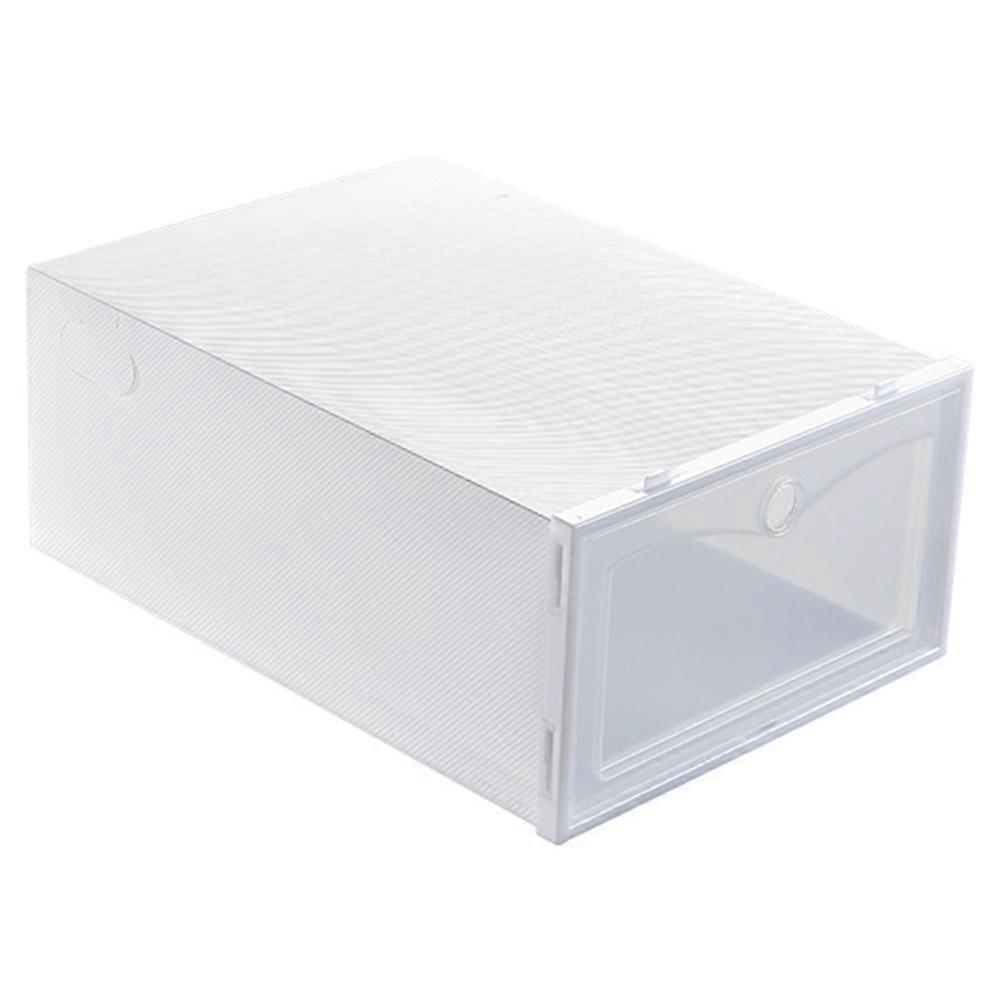 Shoes Display Case Transparent Design Dorm Rooms 33x23x13cm White 24Pcs