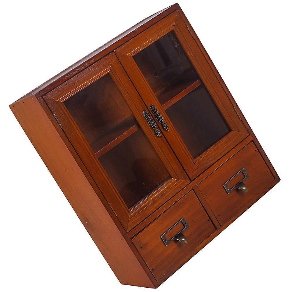 ארון אחסון מעץ לציוד משרדי וקוסמטיקה 36.00X31.00X12.40 ס"מ חבילה אחת