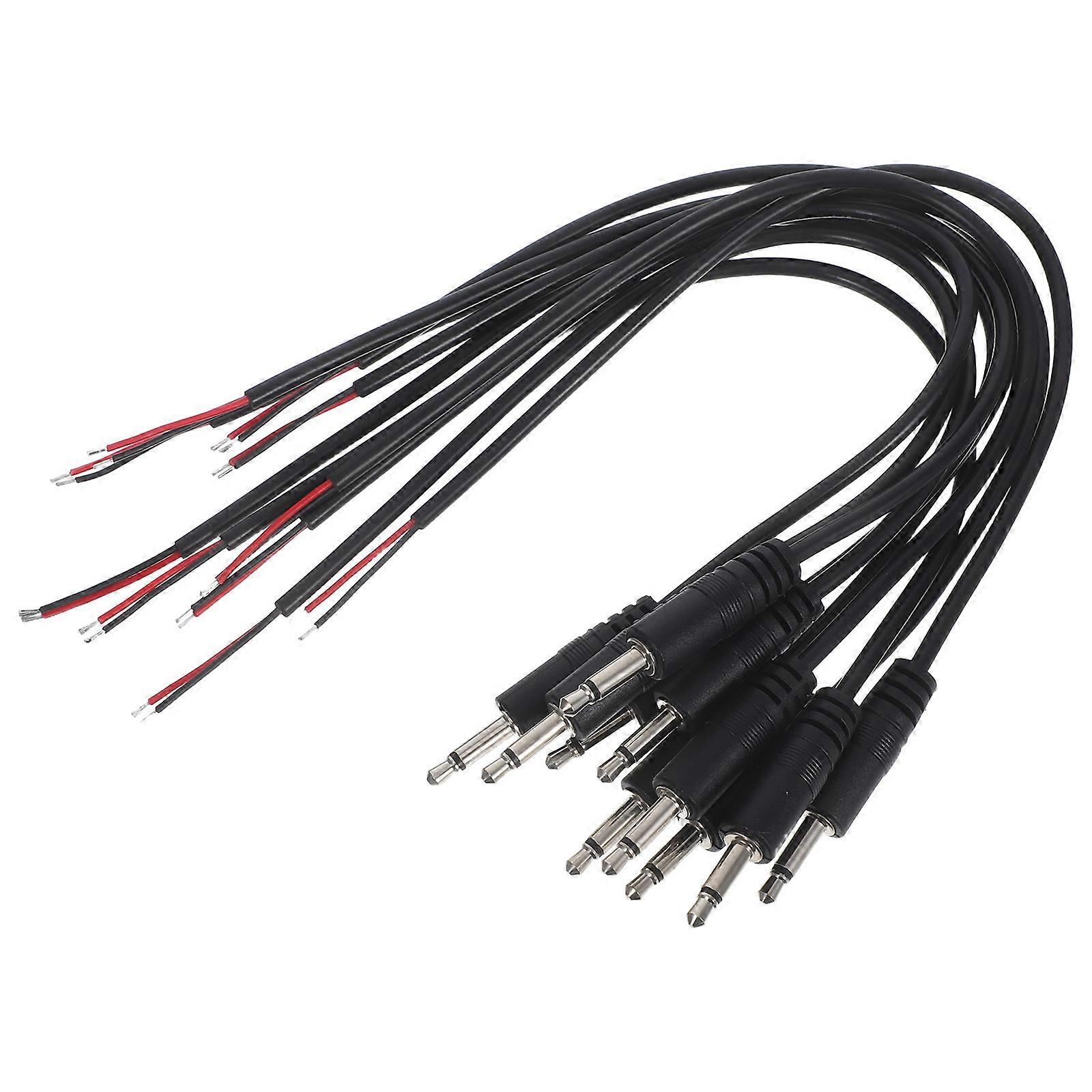 Replacement Speaker Repair Audio Cable for Headphone Headset Earphone Microphone Users of 3.5mm Devices 10Pack