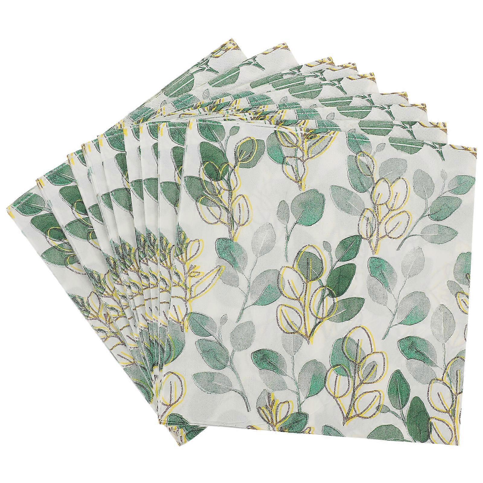 Table Napkins Paper Napkin for Party Use 180 Sheets Absorbent Green