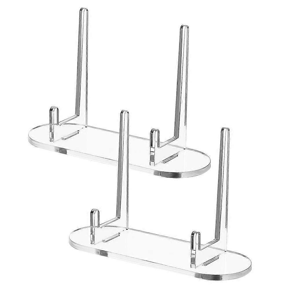 Acrylic Upright Display Stand for Photos 10Pcs Transparent Holder