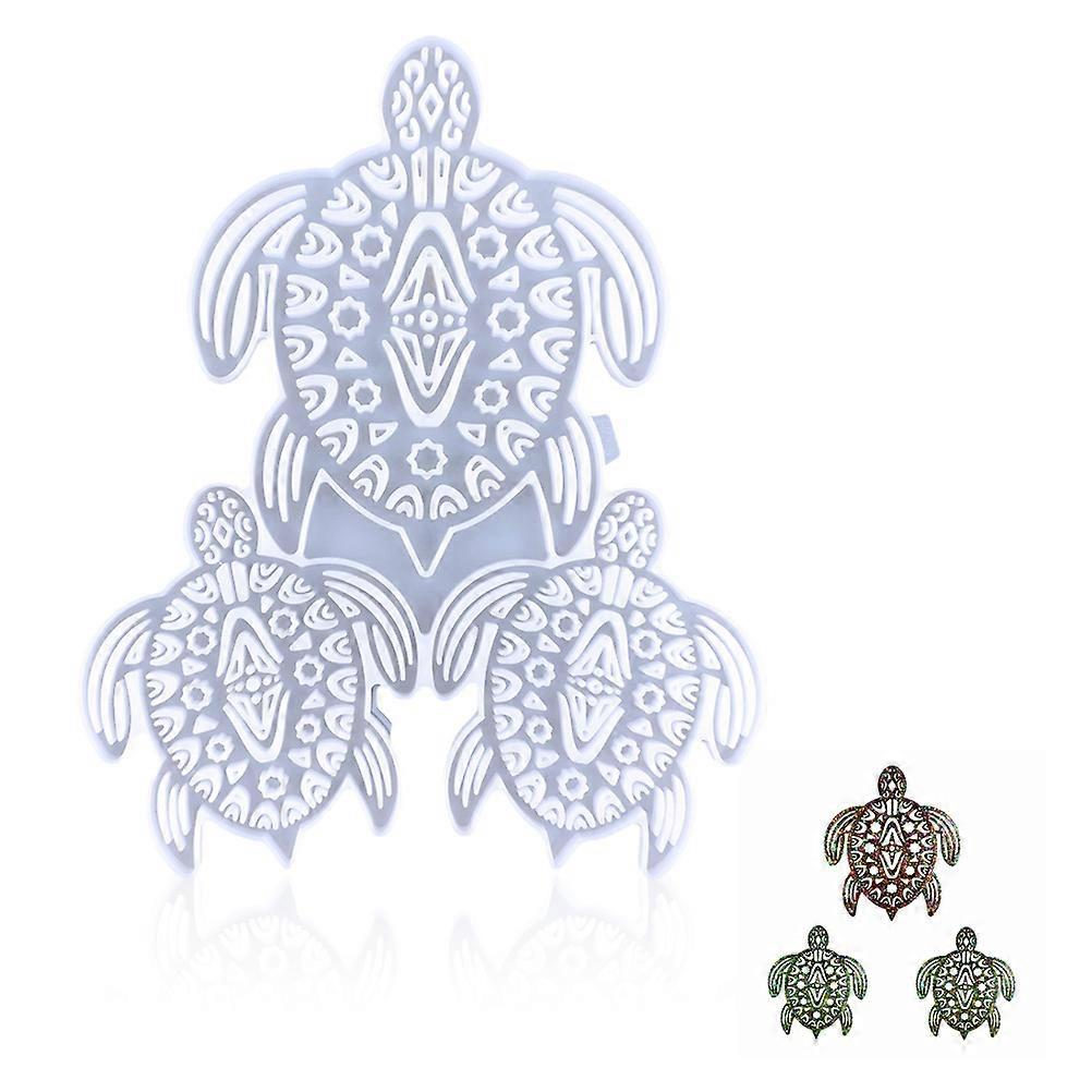 Epoxy Silicone Sea Turtle Mold DIY Project for Balcony Hanging 12.5X10.1X0.4In Flexible 1Pack