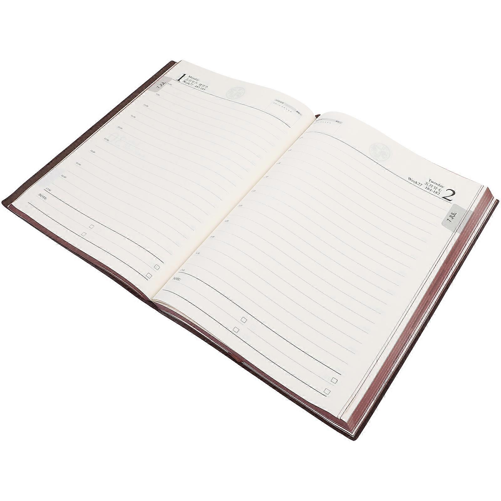 Portable Planner Journal Notepad for Home Use Blue Material