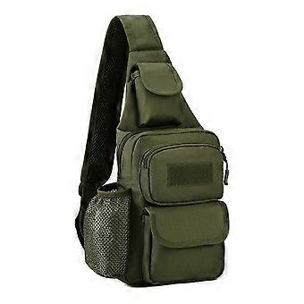 Mochila de piquenique 2025, bolsa de ombro militar masculina, mochila de caminhada de nylon, bolsa tiracolo para caça, acampamento, pesca e trekking, verde