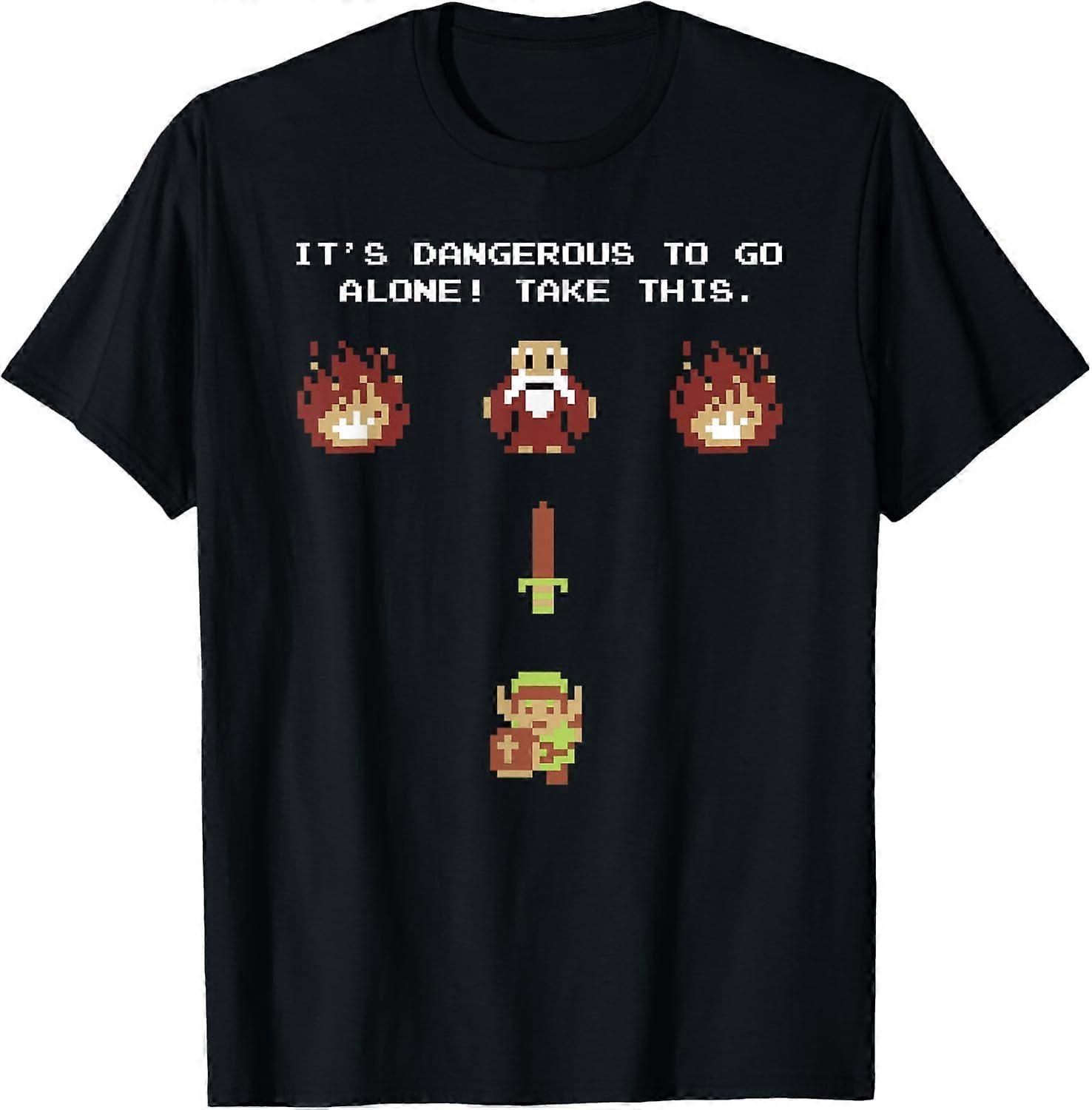Camiseta de manga corta Nintendo Zelda Classic NES Epic Intro ¡TOMA ESTO! KS 0321