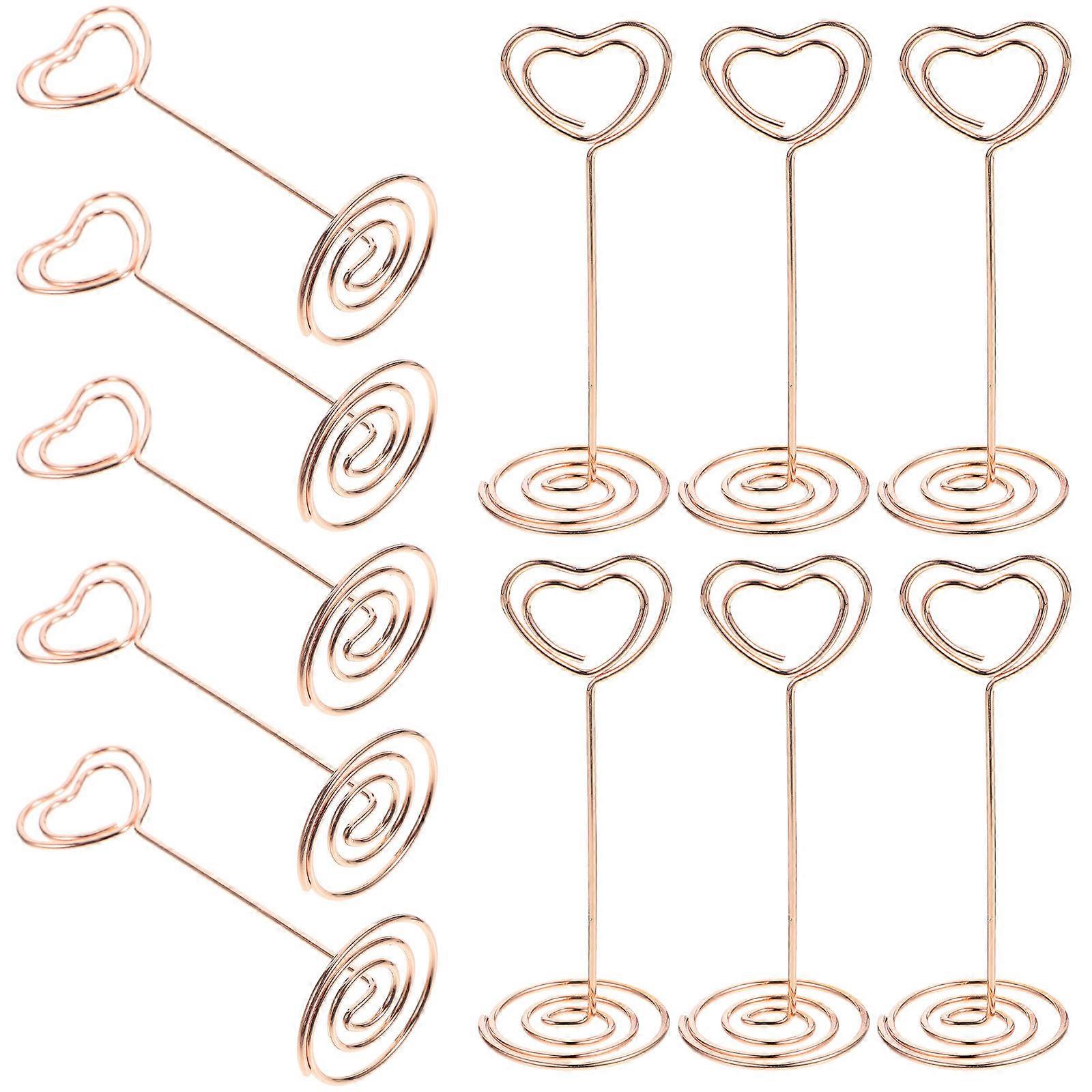 Heart Shape Clips Table Number Holders Photo Holder for 48Pcs Parties