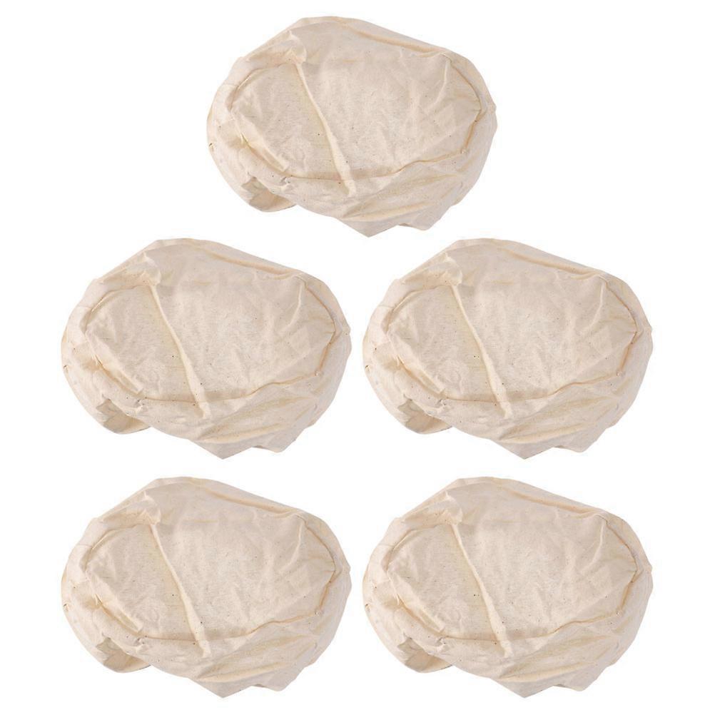 Light Yellow Bread Basket Cloth Covers 25 Pcs For Kitchen Use Simple Design Fermentation Basket Liners