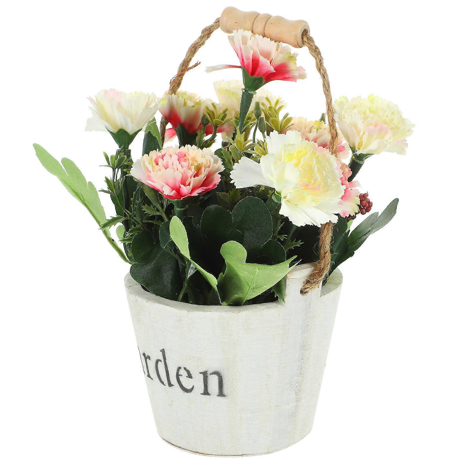 Desktop Floral Arrangement For Hobbyists 13X22CM Multi Color European Retro Style 1Pack
