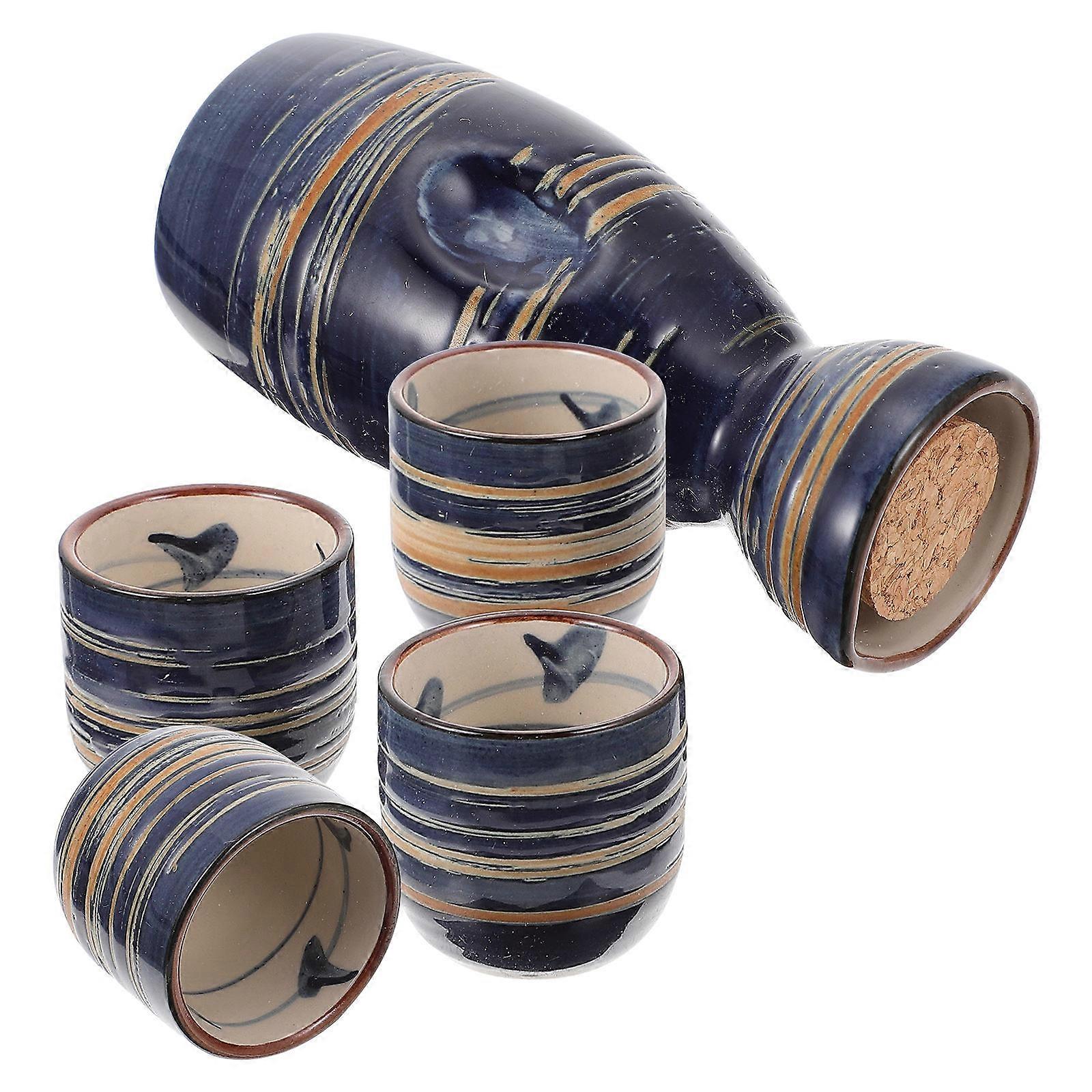 Creative Handmade Ceramic Cup Multifunctional Drinking Special Occasion Gift Giving 5Pcs