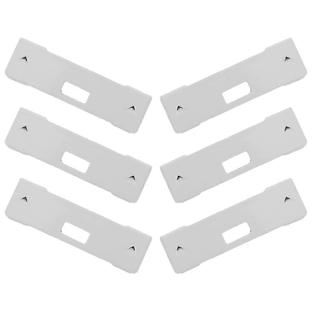 Vertical Blind Repair Tabs White Iron Material for Replacement 18Pcs Pack