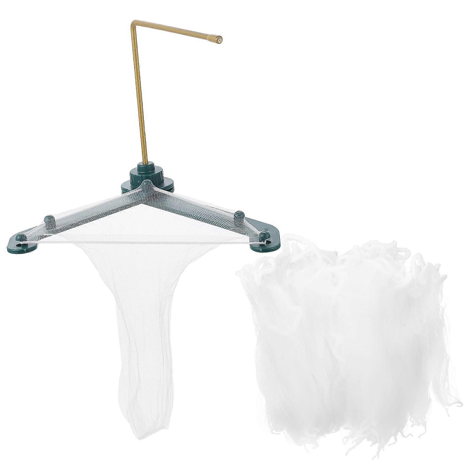 1Set Triangle Sink Strainer Net for Kitchen Drain Rack Green