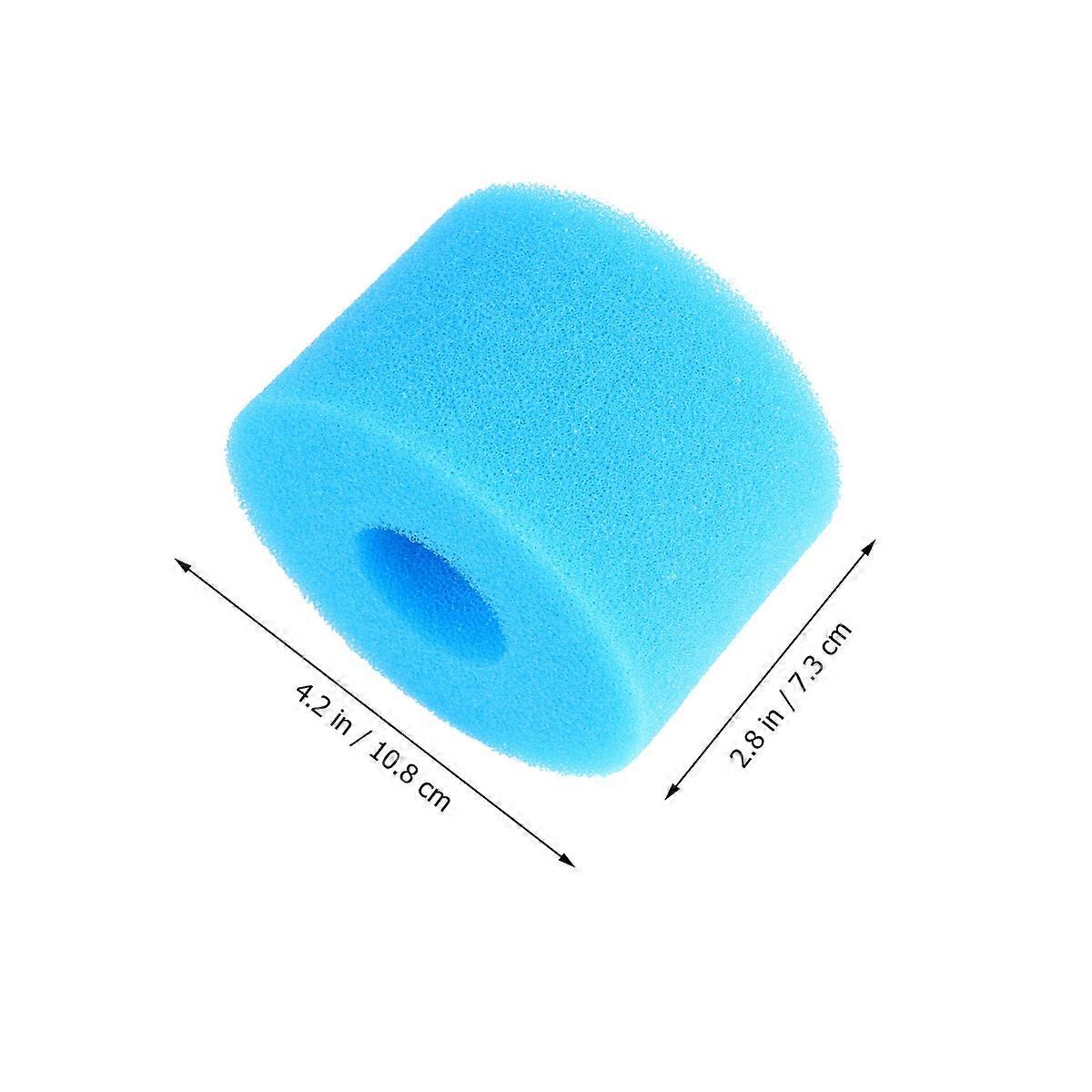 Filter Sponge Column Sponge Filter for Fish Tank 4Pcs Blue